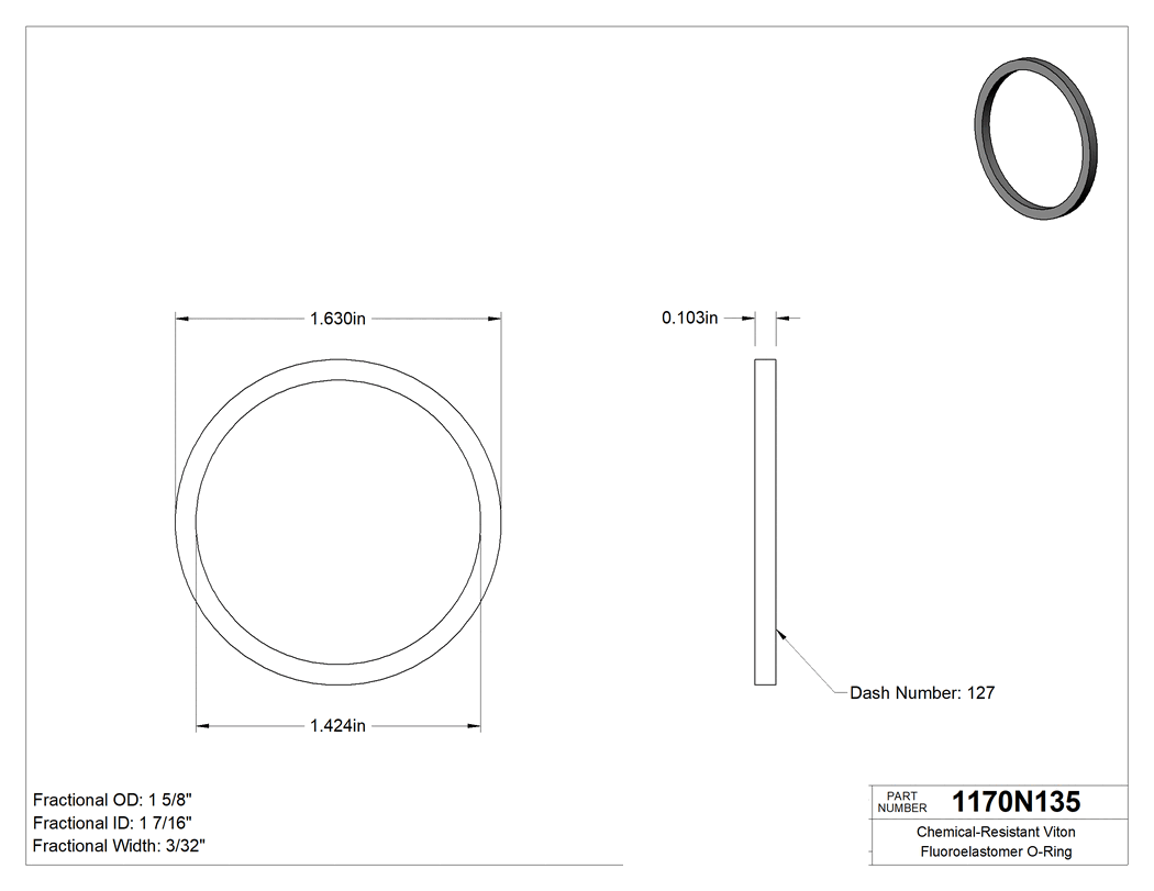 Technical drawing - 1170N135